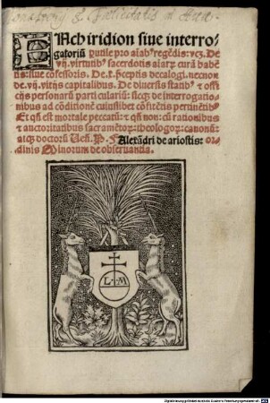 Enchiridion confessorum pro animabus regendis