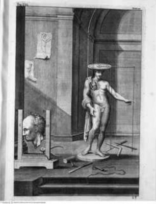 Della architettura, della pittura e della statua, Tav. 69: Vermessung von Statuen