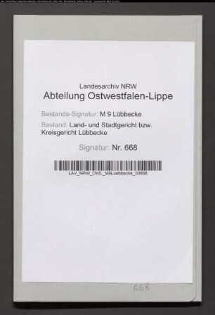 Erblasser: Kroeger, Anne Marie Dorothea: