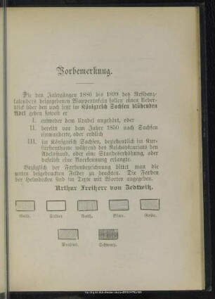 Sächsische Adelsfamilien und deren Wappen (Nachtrag)