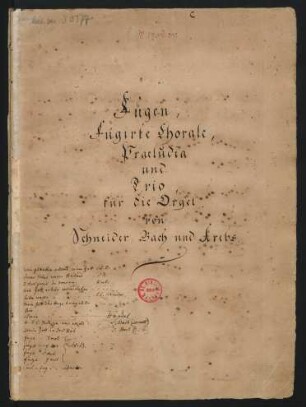 [Sammelhandschrift] 20 Stücke für Tasteninstrument