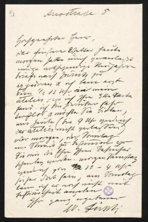 Brief 5: [München], [Januar 1869?]
