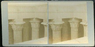 Details of Capitals in Temple of Isis, Island of Philiae.