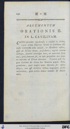 Argumentum Orationis II.
