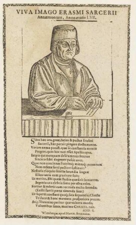 Bildnis des Erasmus Sarcer