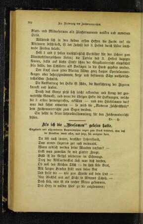 Als ich die "Brosamen" gelesen hatte