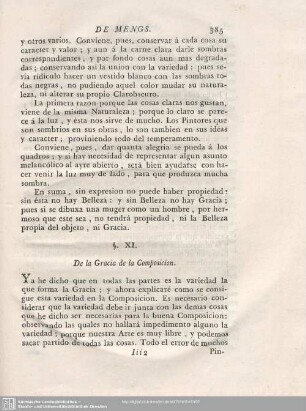 §. XI. De la Gracia de la Composicion.