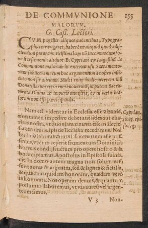 De Communione Malorum.