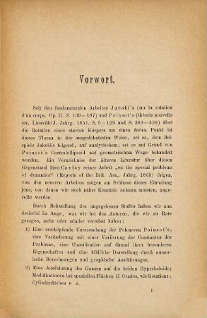 Das Rollen einer Fläche zweiten Grades auf einer invariablen Ebene : Inaugural-Dissertation
