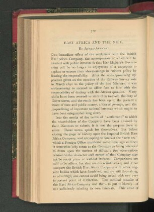 East Africa and the Nile.