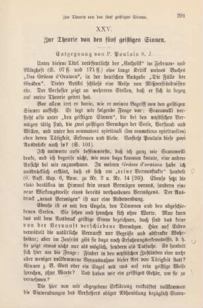 291-298 Zur Theorie von den fünf geistigen Sinnen : Entgegnung