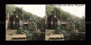 Eingan zum Garten der Villa Certosella an der Promenade nach Punta Tragara, Capri
