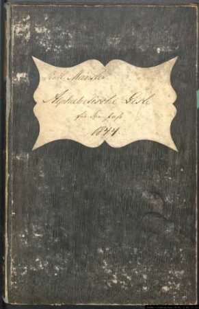Rekrutierungsstammrollen des Stadtkreises Münster Jahrgang 1844