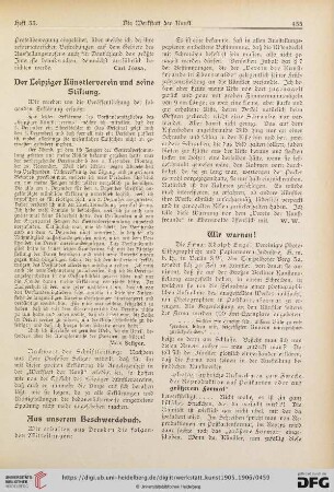 Der Leipziger Künstlerverein und seine Stiftung