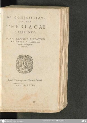 De compositione et usu theriacae libri duo