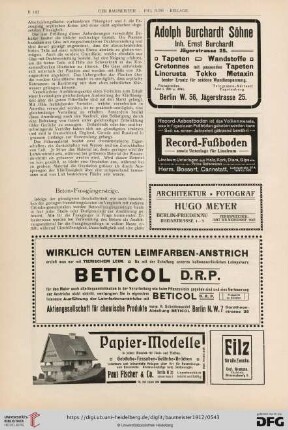 10. Jahrgang: Beton-Fussgängersteige