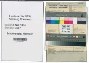 Entnazifizierung Hermann Schoeneberg , geb. 04.05.1903 (Schriftsetzer)