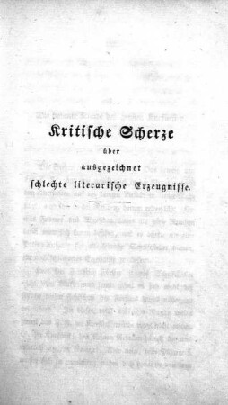 Kritische Scherze