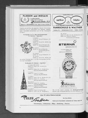 Predigtplan St. Johannis - Eppendorf