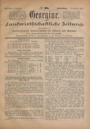 Fünfzigster Jahrgang. No. 36. Insterburg, 7. September 1882.