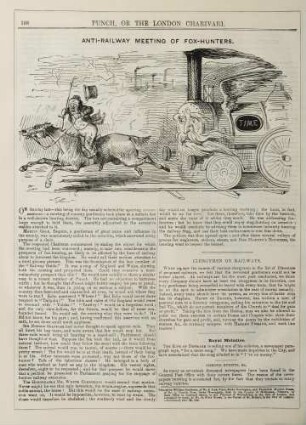 Anti-railway meeting of fox-hunters