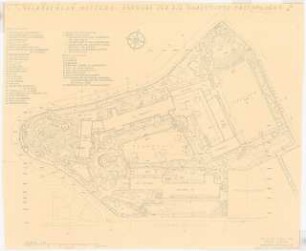 Gartenanlage Evangelische Volksschule am Burgfeld, Neviges: Garten- und Freianlagen, Bepflanzungsplan 1:200
