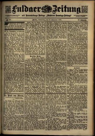 Ausgabe vom Donnerstag, den 27. September 1900.