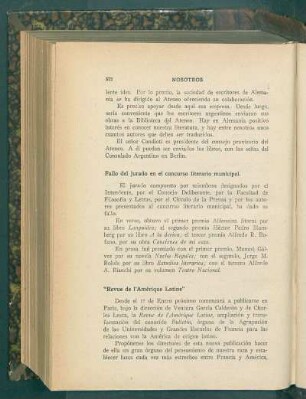 "Revue de l'Amérique Latine"