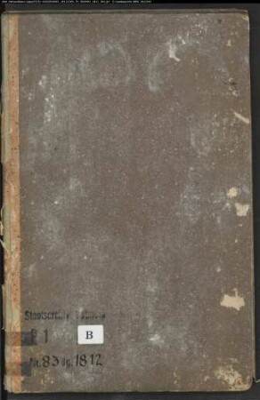 Zivilstandsregister der evangelischen Gemeinde Brockhagen, Kreis Halle (GHT 1812) (Gemeinde: Evangelische Gemeinde Brockhagen)