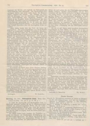 627-628 [Rezension] Bertling, Oskar, Philosophische Briefe