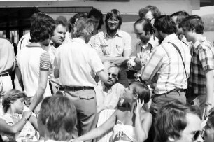 26. Tagung 1976 Physiker; Aufbruch zur Mainau: Rudolf L. Mößbauer im Gespräch