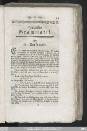 Italiänische Grammatik.