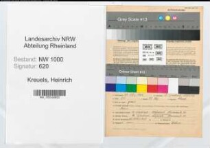 Entnazifizierung Heinrich Kreuels, geb. 21.03.1905 (Organisationsleiter)