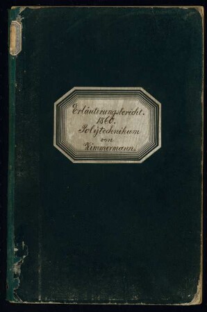 Polytechnikum, Berlin Schinkelwettbewerb 1860: Erläuterungsbericht