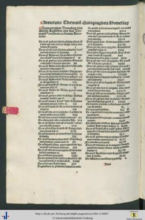 Annotatio Thematum Quinquaginta Homeliarum