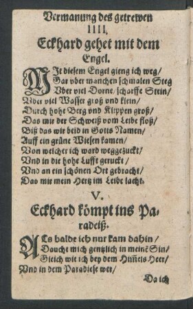 V. Eckhard kömpt ins Paradeiß.