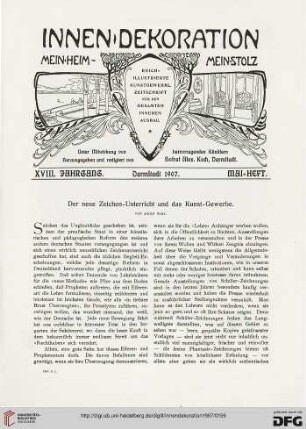Der neue Zeichen-Unterricht und das Kunst-Gewerbe