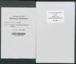 Landgerichtsordnung und Brüchtentaxe für die Grafschaft Ravensberg