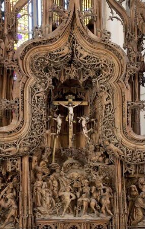 Sieben-Schmerzen-Altar — Die sieben Schmerzen Mariä — Kreuzigungsszene