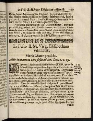 511-531, In Festo B.V. Mariae, Elisabetham. - In Festo S. Mariae Magdalenae.