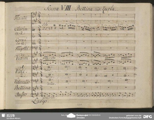 Cavatina: "Sorte spietata e ria"