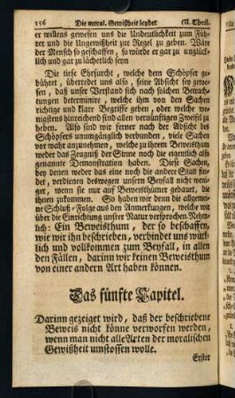 156-160, Das fünfte Capitel