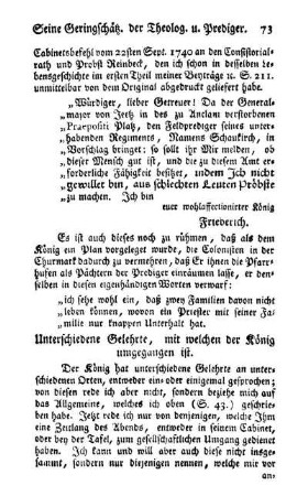 Unterschiedene Gelehrte, mit welchen der König umgegangen ist