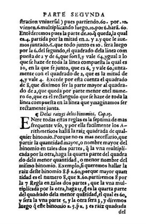 Delas raizes delos binomios. Cap. 15.