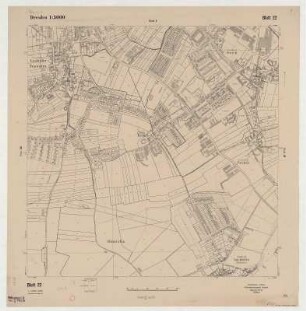 18 : [Dresden Leubnitz-Neuostra, Prohlis, Reick, Nickern, Torna, Strehlen, Lockwitz], 1940 : 18 : [Dresden Leubnitz-Neuostra, Prohlis, Reick, Nickern, Torna, Strehlen, Lockwitz]. - 7. Aufl. - 1:5 000. - [Dresden] : Stadtvermessungsamt , 1940. - 1 Kt. : einfarb.