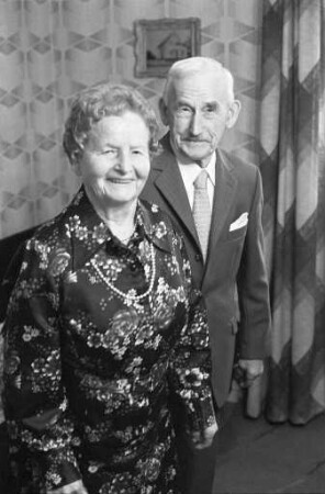 Diamanthochzeit der Eheleute Emilie und Hermann Krauß aus der Siemensallee