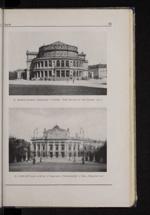 31. Opernhaus in Dresden. Erste Fassung vor dem Brande. 1837/41