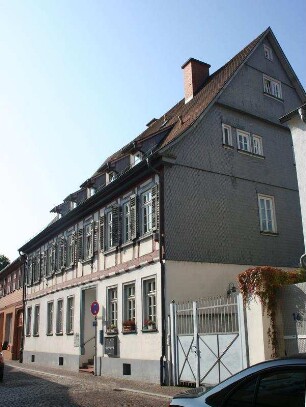 Ehem. Frankensteiner Hof (Fachwerkwohnhaus); Dieburg, Steinstraße 14