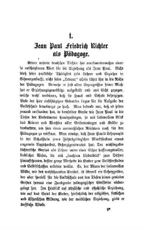 Jean Paul Friedrich Richter als Pädagoge