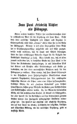 Jean Paul Friedrich Richter als Pädagoge